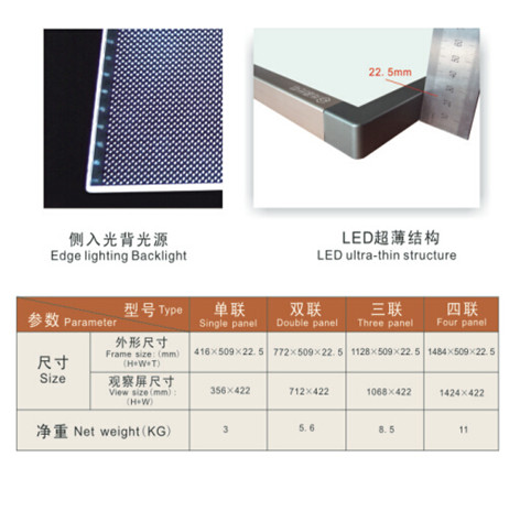 新型LED觀片燈 單聯(lián) 雙聯(lián) 三聯(lián) 四聯(lián)8